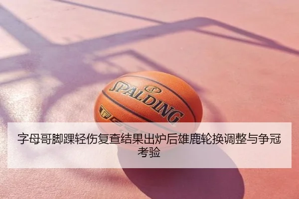 字母哥脚踝轻伤复查结果出炉后雄鹿轮换调整与争冠考验